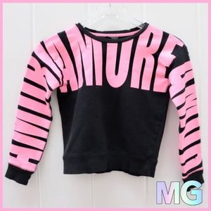 AMOR Pink and Black Girls Sweatshirt US Med
